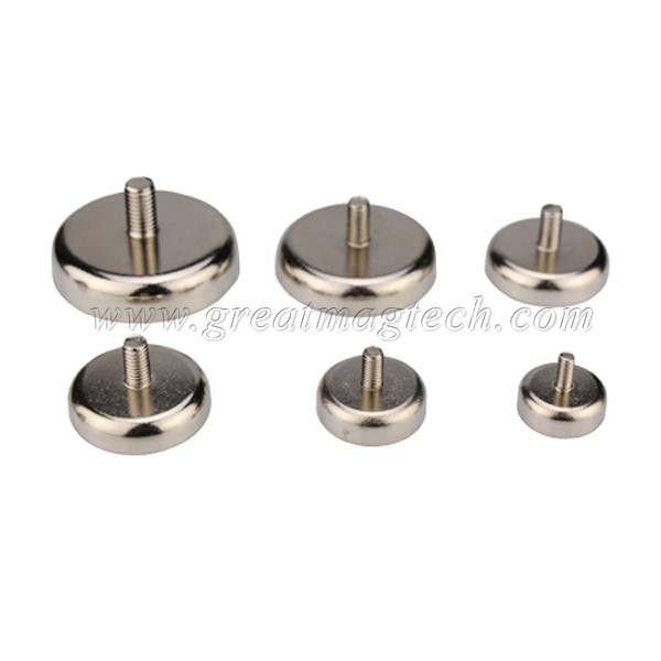 External Thread Neodymium Pot Magnets Mounting Magnet 